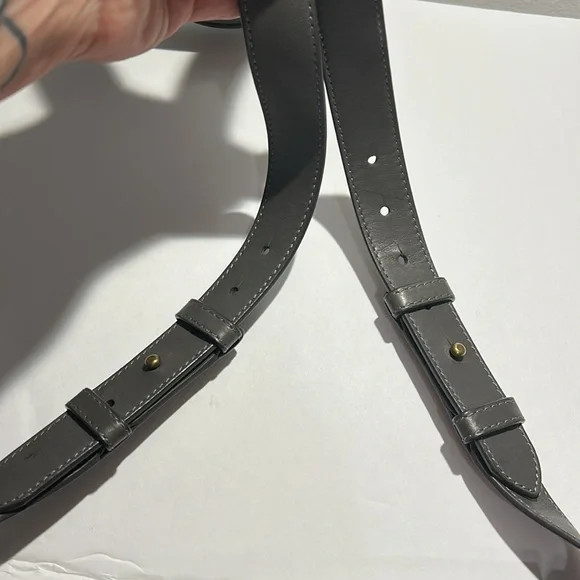 Frye leather Fringe Crossbody Bag. Gray, preowned, good condition. - Picture 16 of 16